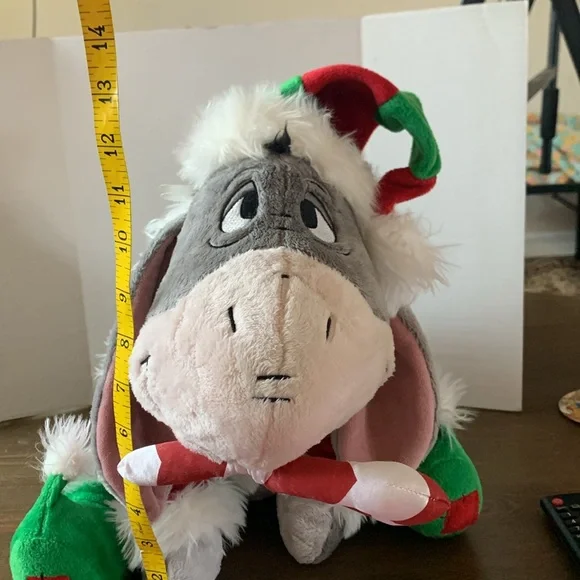 Disney World Plush Elf Eeyore Candy Cane Christmas Holiday Winnie the Pooh vtg - Picture 10 of 10